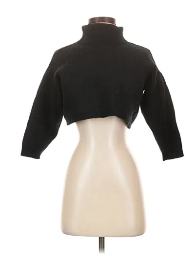 Pre-owned Free People Turtleneck Sweater In Black