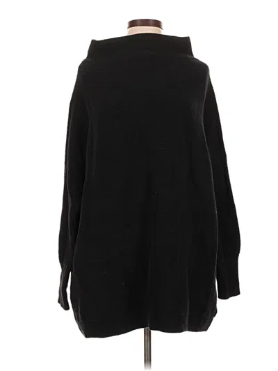 Pre-owned Free People Turtleneck Sweater In Black