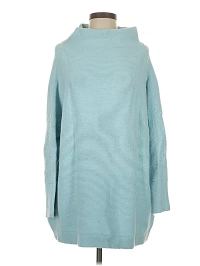 Pre-owned Free People Turtleneck Sweater In Blue