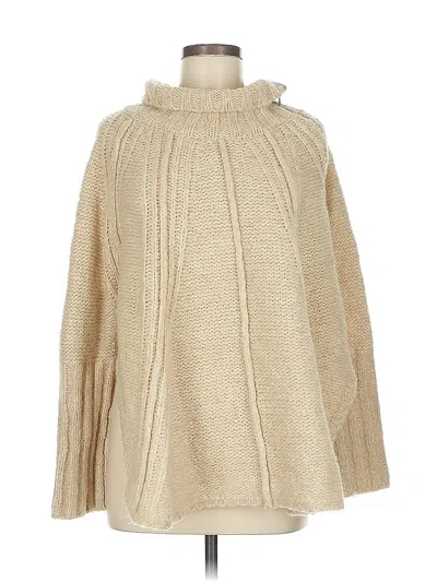 Pre-owned Free People Turtleneck Sweater In Brown