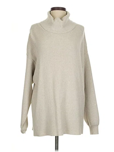 Pre-owned Free People Turtleneck Sweater In Brown