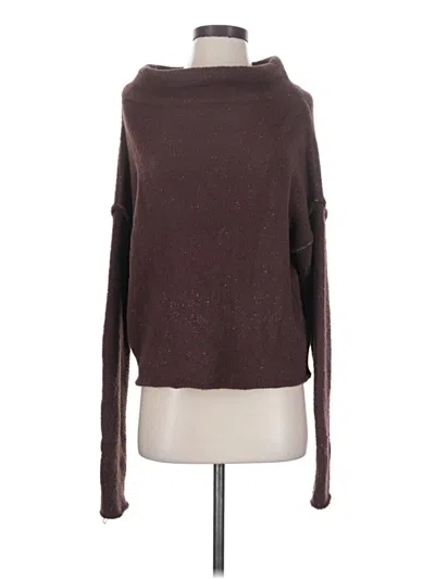 Pre-owned Free People Turtleneck Sweater In Brown