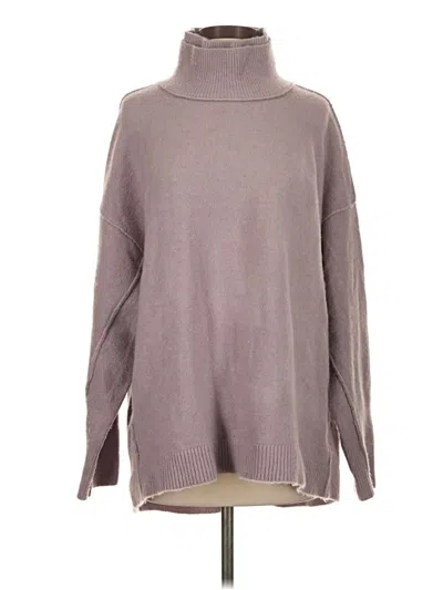 Pre-owned Free People Turtleneck Sweater In Gray