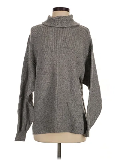 Pre-owned Free People Turtleneck Sweater In Gray