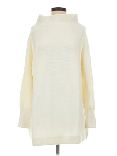 Pre-owned Free People Turtleneck Sweater In Ivory