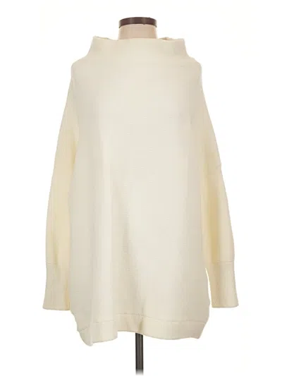 Pre-owned Free People Turtleneck Sweater In Ivory
