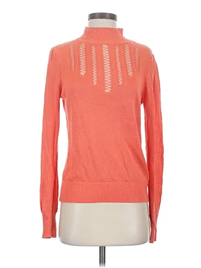 Pre-owned Free People Turtleneck Sweater In Orange