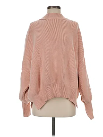 Pre-owned Free People Turtleneck Sweater In Pink