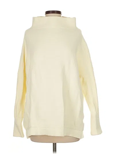 Pre-owned Free People Turtleneck Sweater In White