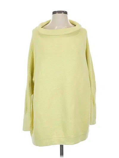 Pre-owned Free People Turtleneck Sweater In Yellow