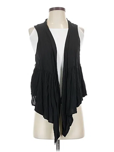 Pre-owned Free People Tuxedo Vest In Black