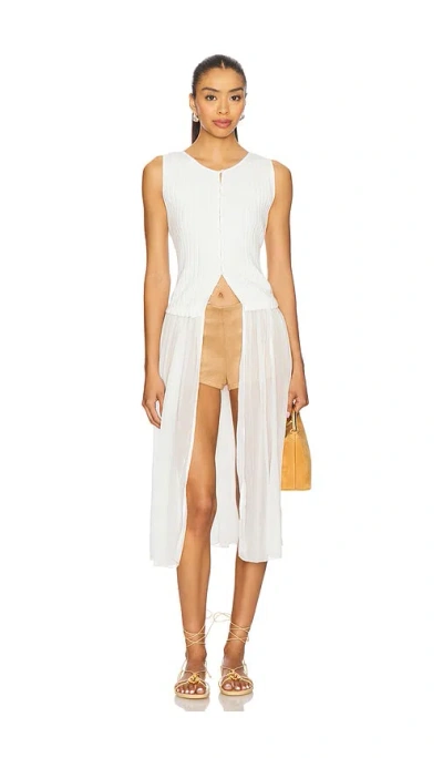 Free People Twice As Nice Maxi Top In White