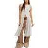 Free People Twice As Nice Sleeveless Maxi Top In White