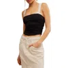 Free People 2 Tone Tank In Black Combo