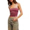 Free People 2 Tone Tank In Wild Ginger Combo