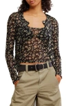 Free People Twosie For One Top Set In Black Combo