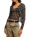 Free People Twosie For One Top Set In Black Combo