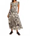 Free People Ultra Violet Dress In Bright White Combo In Multi