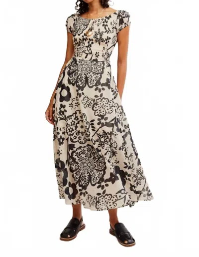 FREE PEOPLE ULTRAVIOLET DRESS IN BRIGHT WHITE COMBO