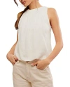 Free People Unconditional Raw Hem Tank Top In Ivory