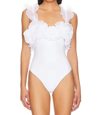 Free People Until Next Time Bodysuit In White