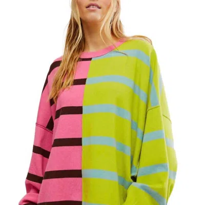 FREE PEOPLE UPTOWN STRIPE PULLOVER