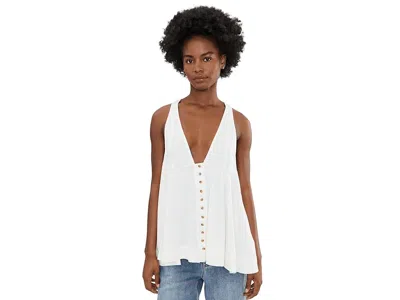 Free People Valerie Tunic Women's Clothing Clean Ivory: Md (women's 8-10) In White