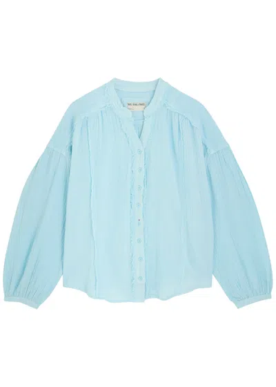 Free People Valley Double Cloth Cotton Blouse