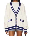 Free People X We The Free Varsity Cardi In White