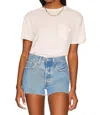 Free People Vella Tee In White Swan In Multi