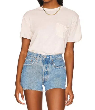 Free People Vella Tee In White Swan In Multi
