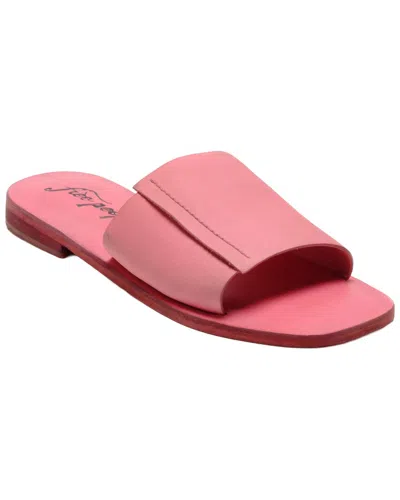 Free People Verona Leather Slide In Pink