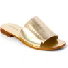 Free People Verona Slide Sandal In Gold