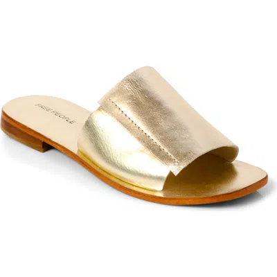 Free People Verona Slide Sandal In Gold