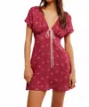 Free People Everyone's Favorite Minidress In Red