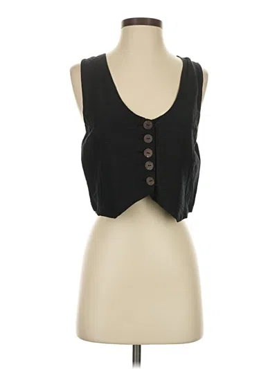 Pre-owned Free People Vest In Black