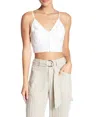 FREE PEOPLE VEST OF ALL CAMI TOP IN WHITE