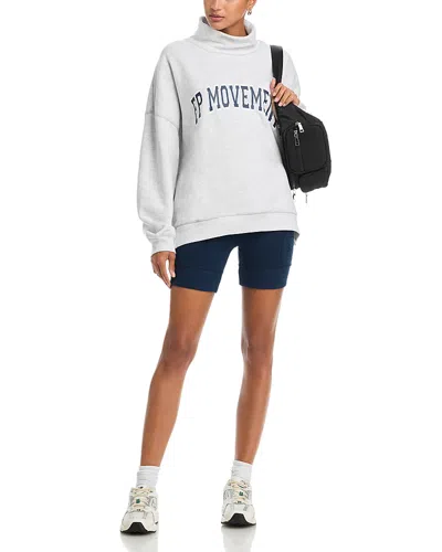 Free People Victory Sweatshirt & Shorts Set In Gray