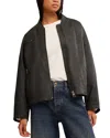 Free People Vinny Bomber Jacket In Black