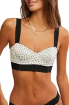 Free People Viva La Underwire Longline Bra In Ivory
