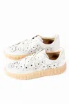 Free People Wallflower Wimberly Sneakers In Arctic Fox Leather