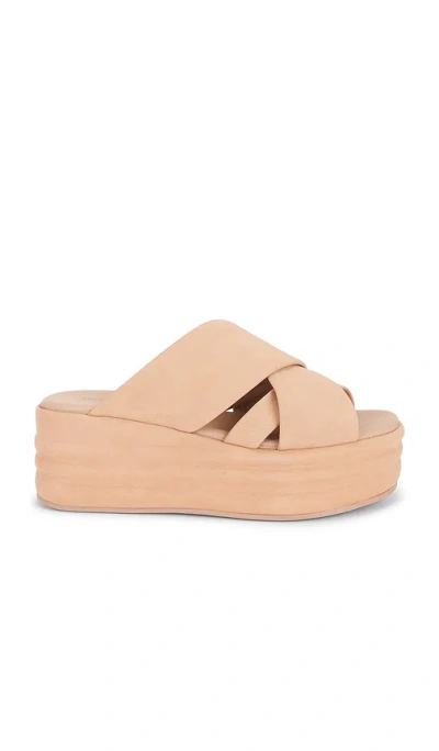 Free People Wanderbay Flatform Sandal In Pink