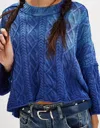 Free People Washed Ashore Sweater In Bellweather Blue