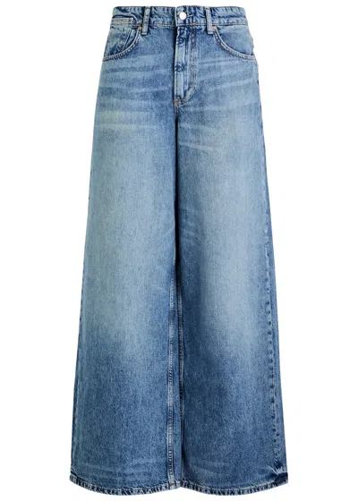Free People Waterfalls Wide-leg Jeans In Denim