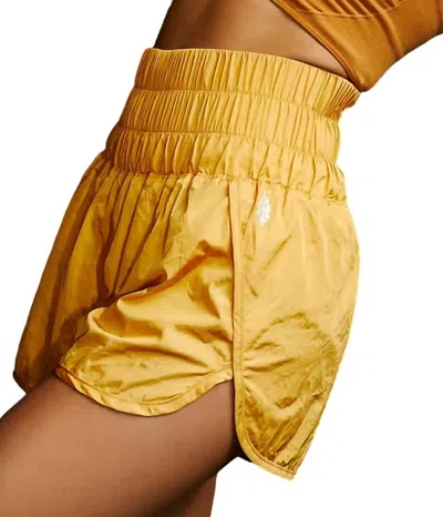 Free People Way Home Short In Varsity Gold