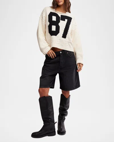 Free People We The Free 87 Pullover In White Combo