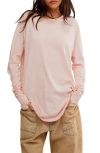 Free People We The Free Arden Extra Long Cotton Top In Pink Lotus