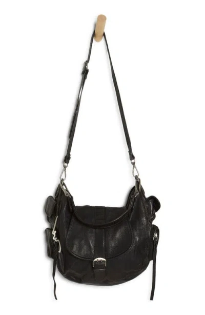 Free People We The Free Asher Leather Tote In Black
