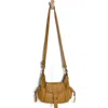 Free People We The Free Baby Leigh Leather Crossbody Bag In Bronze