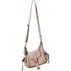 Free People We The Free Baby Leigh Leather Crossbody Bag In Pearl